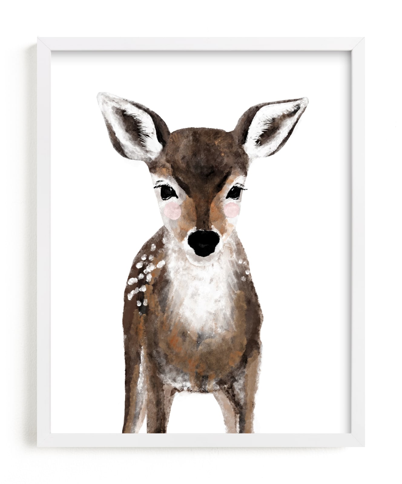 "Baby Animal Deer" - Art Print by Cass Loh in beautiful frame options and a variety of sizes.
