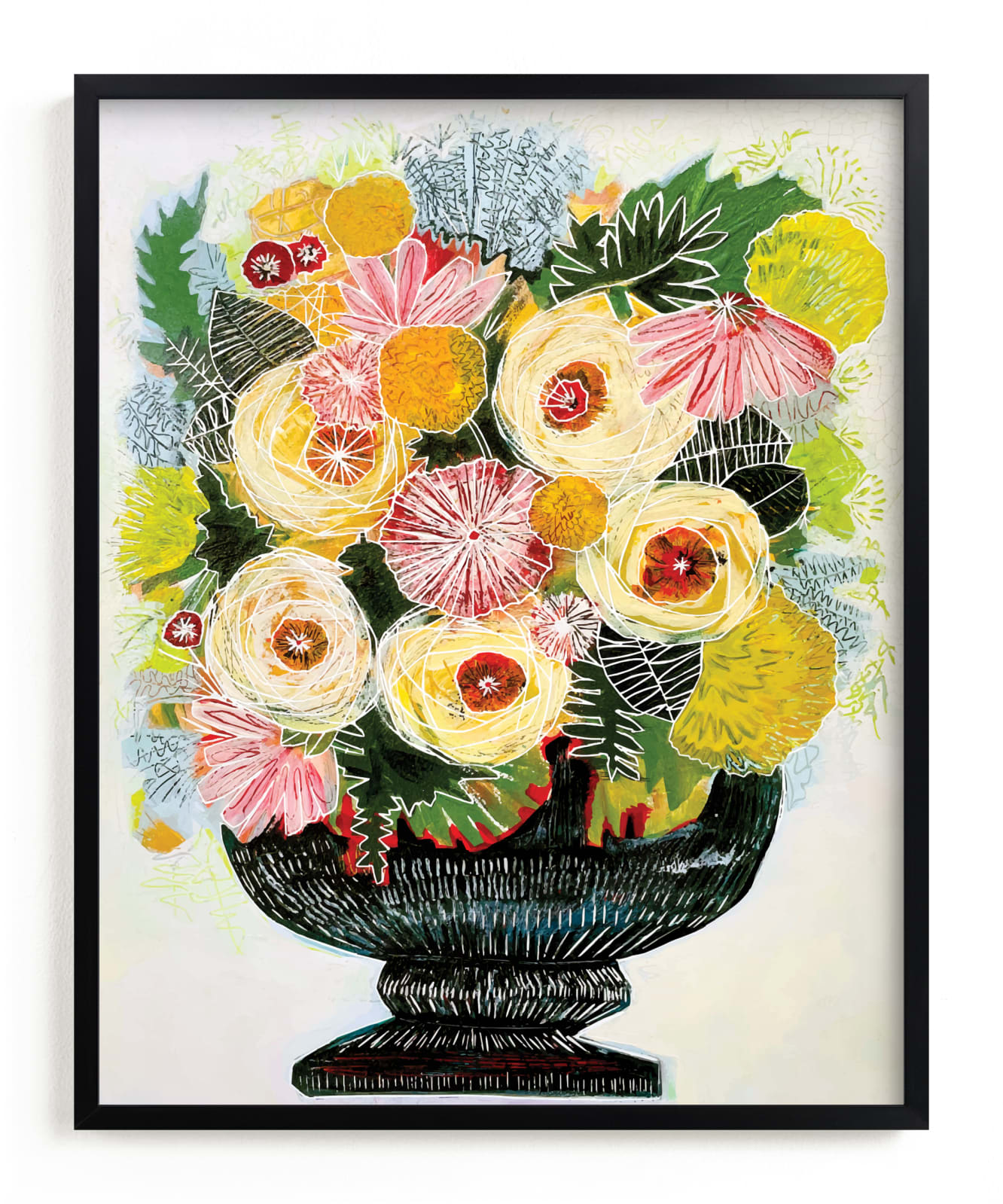 "The Royal Bouquet" - Limited Edition Art Print by Sarah Fitzgerald in beautiful frame options and a variety of sizes.