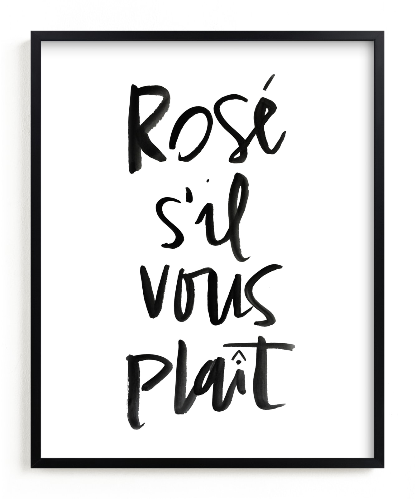 "Rosé S'il Vous Plaît" - Limited Edition Art Print by Annie Montgomery in beautiful frame options and a variety of sizes.