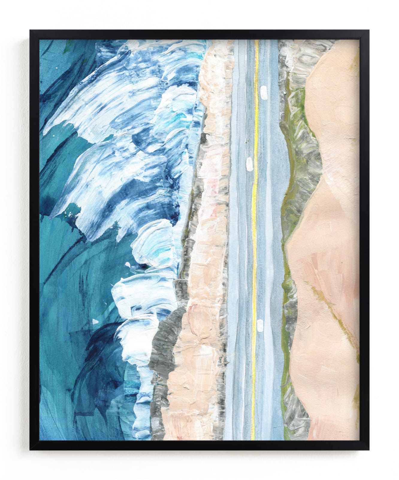 "Pacific Coast Highway" - Limited Edition Art Print by Denise Wong in beautiful frame options and a variety of sizes.