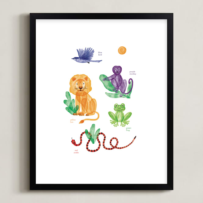 "Colors of the Jungle" - Art Print by Silvana Pacheco in beautiful frame options and a variety of sizes.