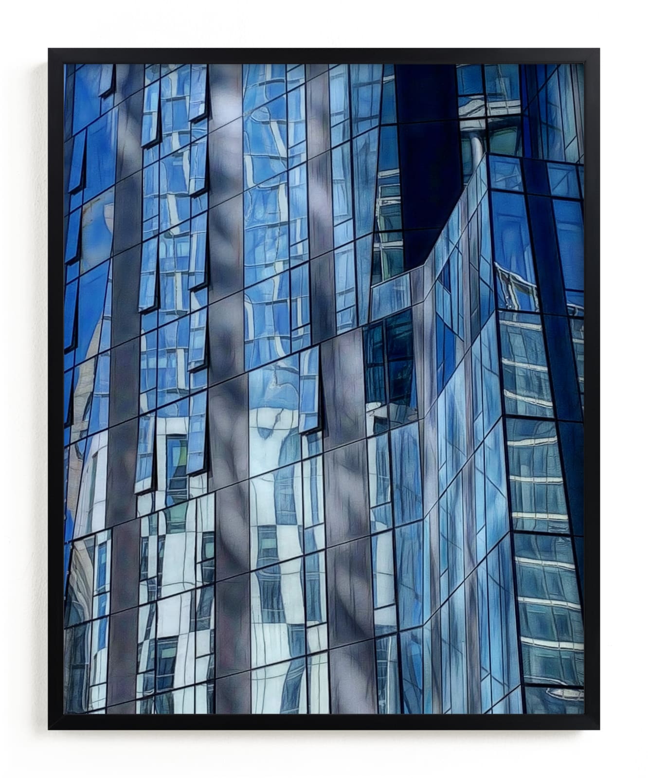 "Building Reflecions Left" by A MAZ Design in beautiful frame options and a variety of sizes.