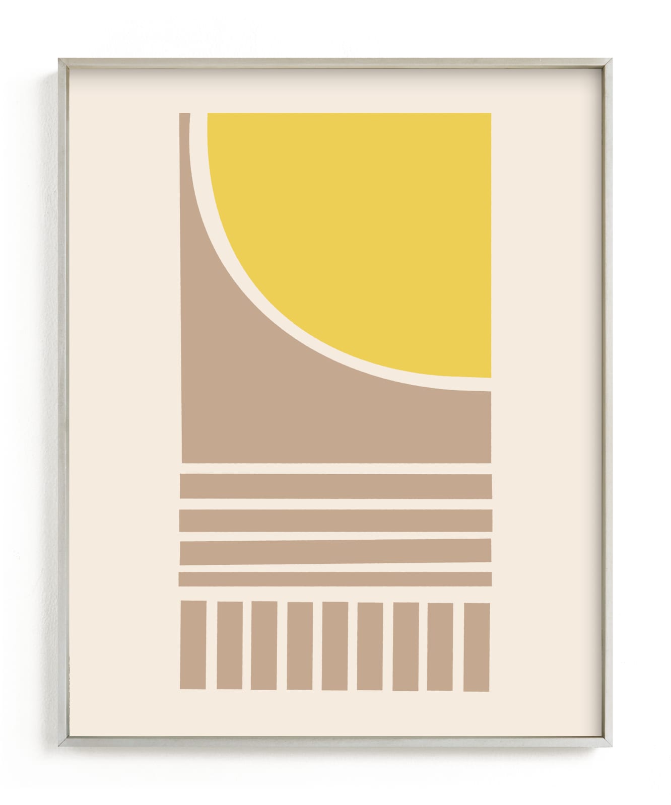 "Kirigami 8 (Tan)" by Yohaku Oshima in beautiful frame options and a variety of sizes.