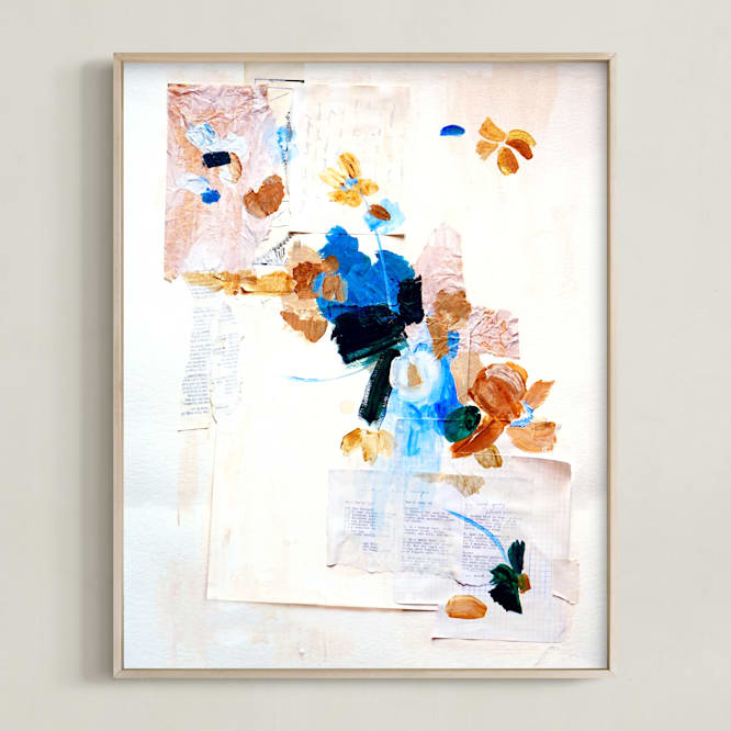 "Memory" - Art Print in Cream by Mallory Grace - Framed