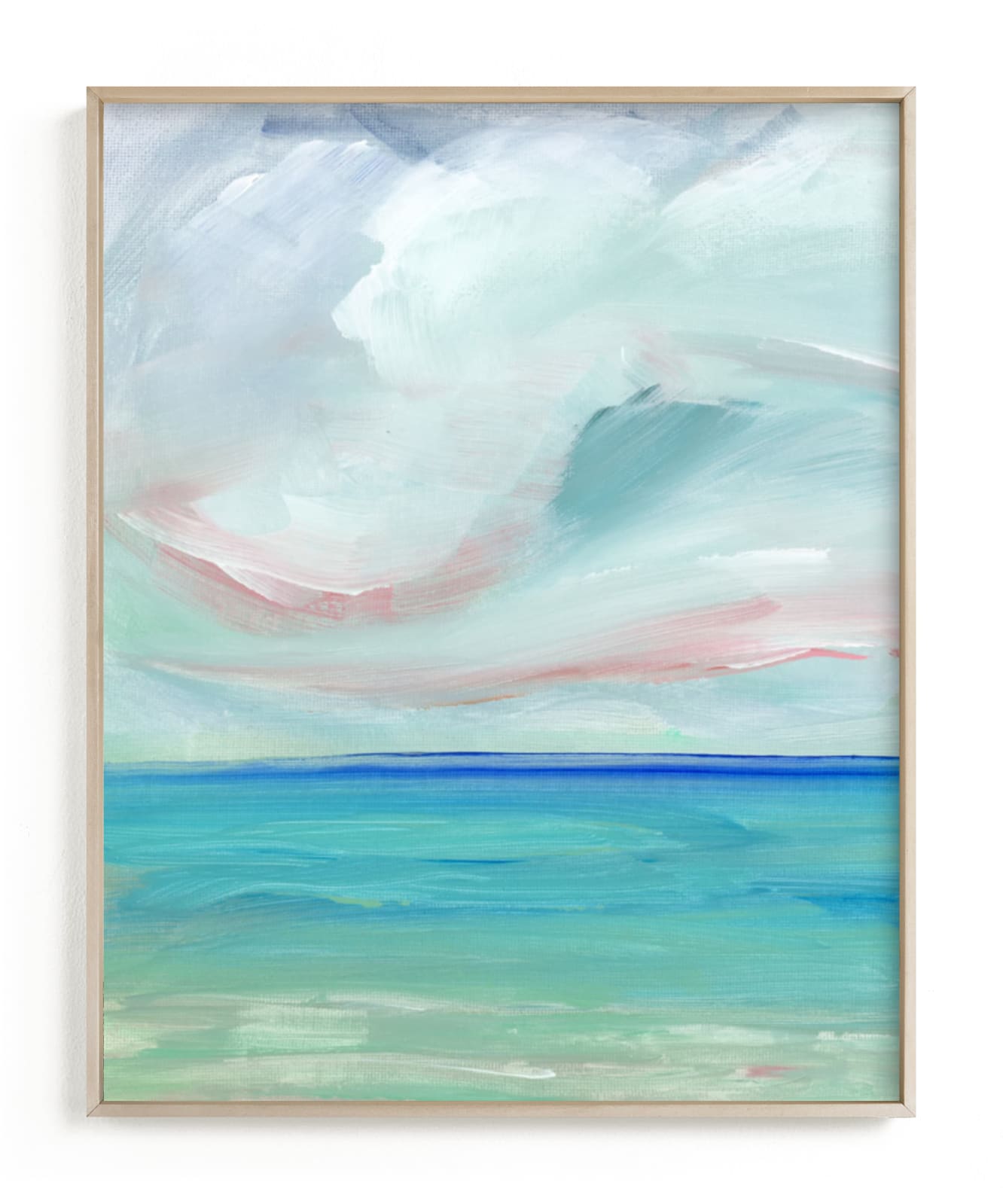 "Sea Escape" - Art Print by Lindsay Megahed in beautiful frame options and a variety of sizes.