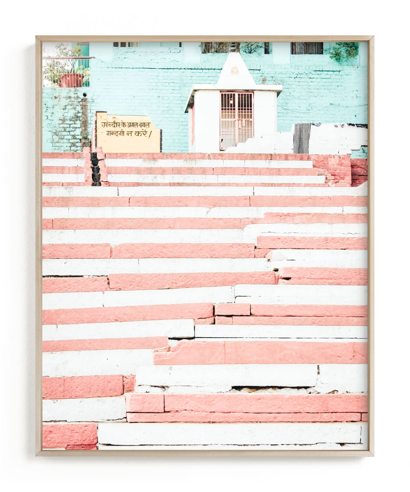 "Varanasi Stairs" by LindseyErin in beautiful frame options and a variety of sizes.