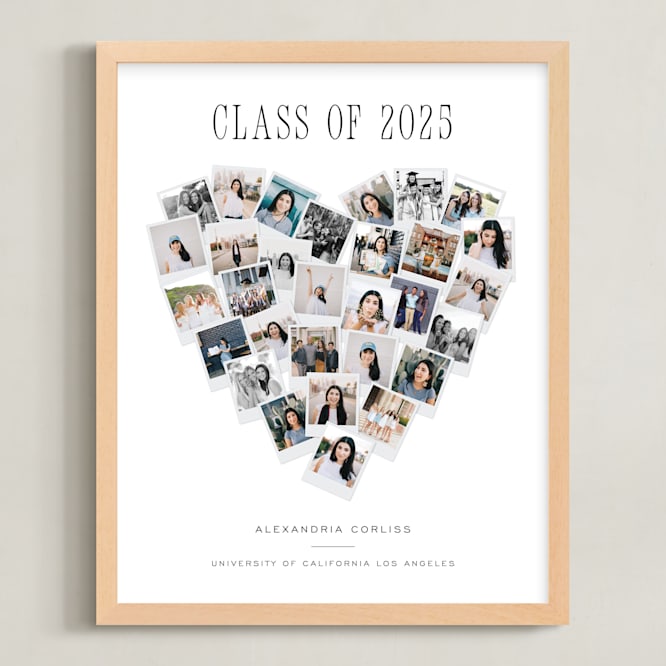 "Heart Snapshot for Grads: Framed Photo" - Framed Photo in White by Minted - Framed