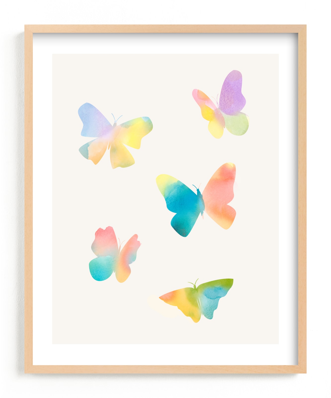 "Watercolor butterflies" - Limited Edition Art Print by Lindsay Megahed in beautiful frame options and a variety of sizes.