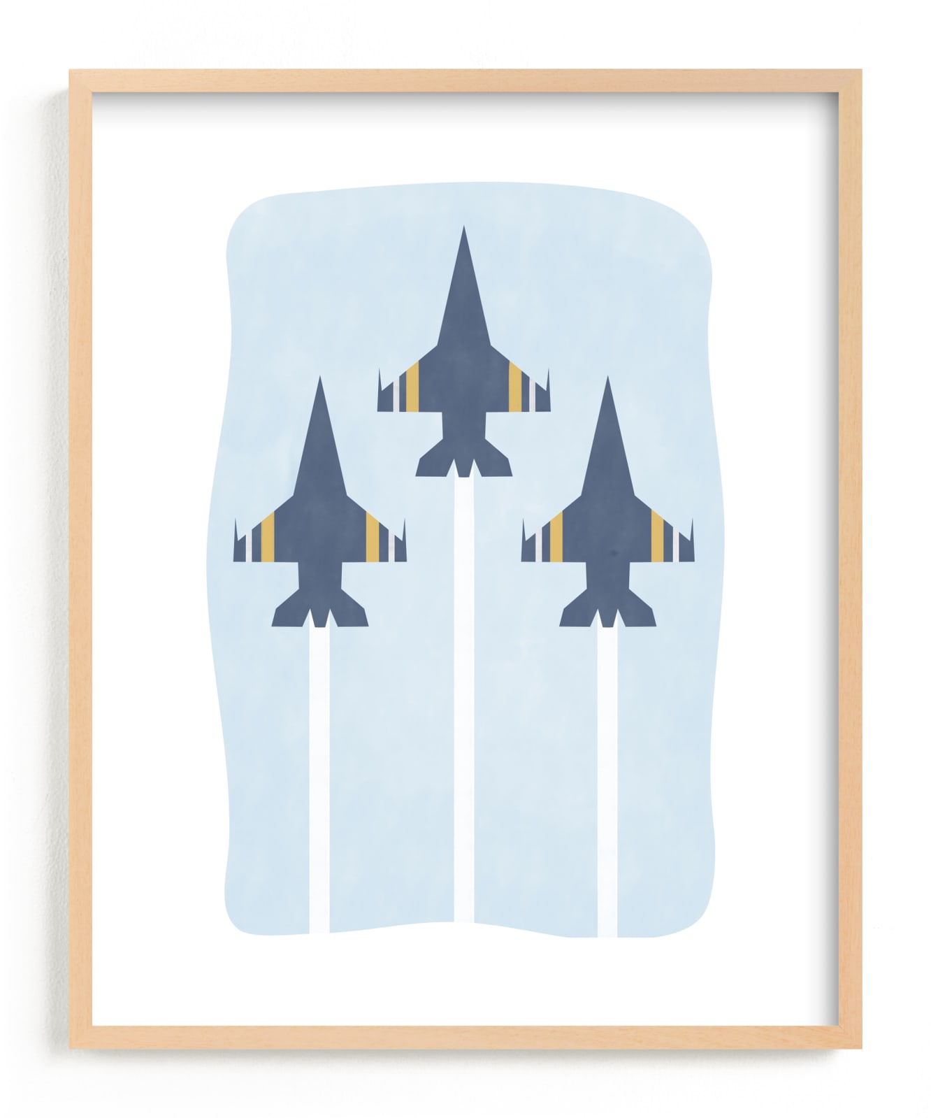 "Air Show" - Art Print by Jen Tips in beautiful frame options and a variety of sizes.