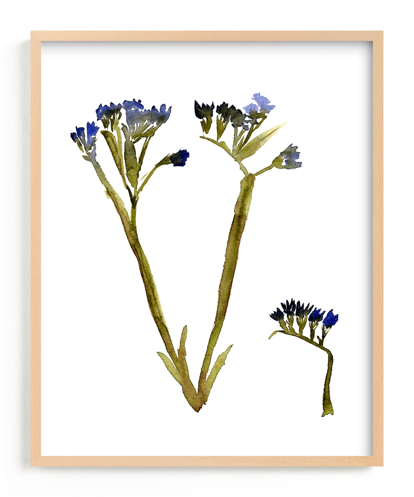 "Statice Purple" by Stick and Petal in beautiful frame options and a variety of sizes.