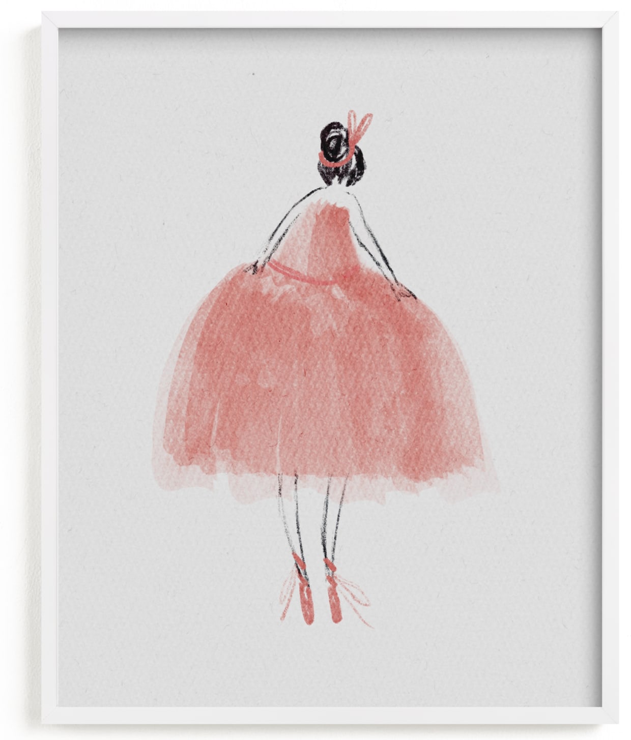 This is a colorful kids wall art by Grae called Painted Ballerina.