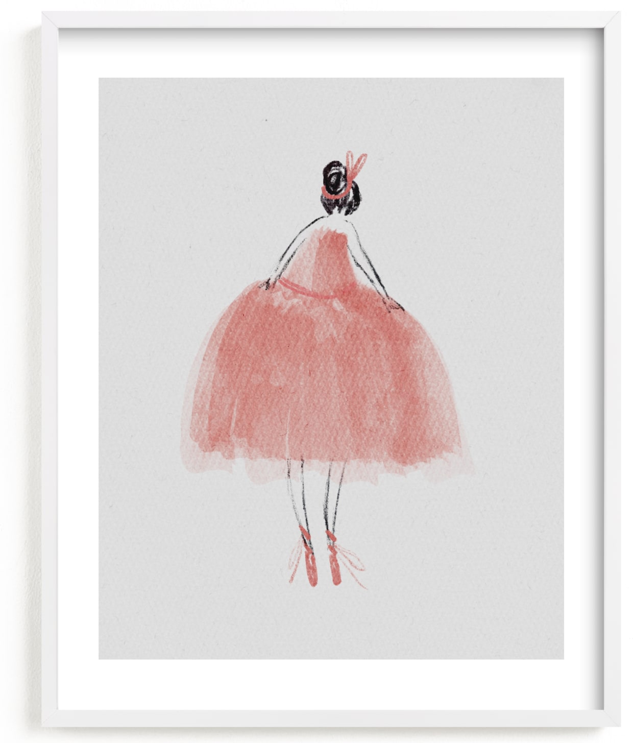 This is a colorful kids wall art by Grae called Painted Ballerina.
