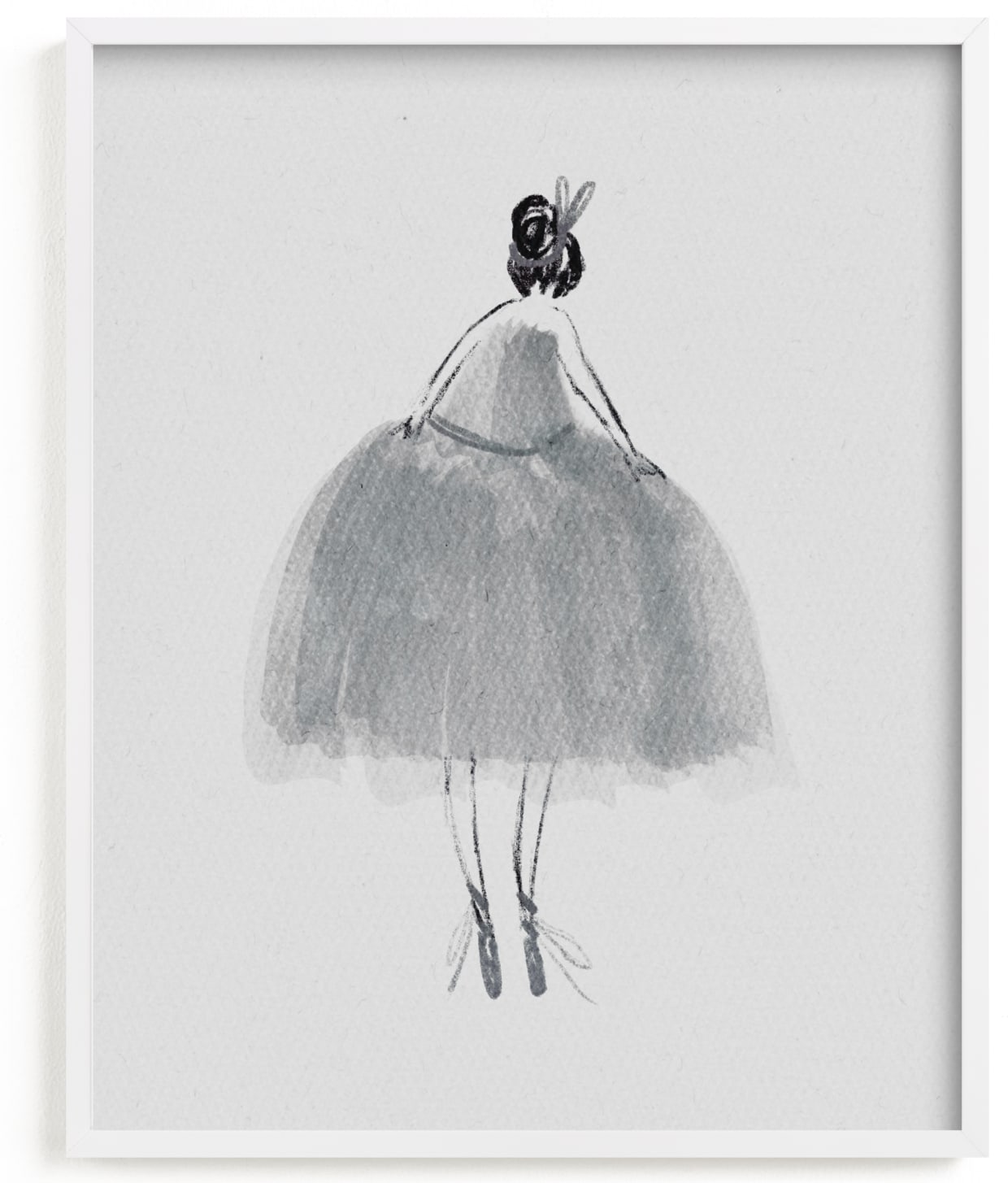 This is a non classic colors kids wall art by Grae called Painted Ballerina.