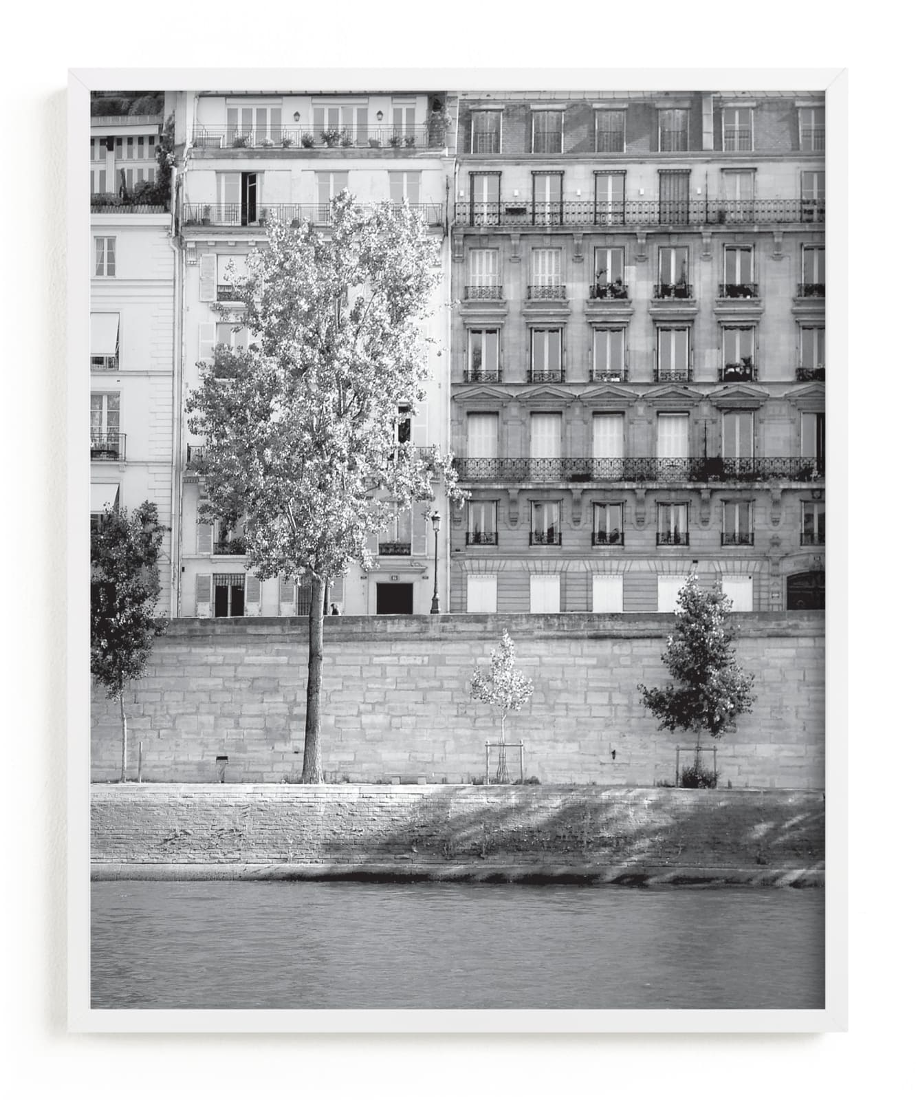 "Morning Walk on the Seine" - Limited Edition Art Print by Sharon Rowan in beautiful frame options and a variety of sizes.
