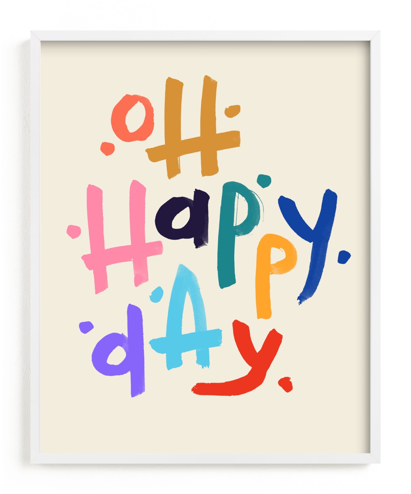 "Oh Happy Day!" - Limited Edition Art Print by Rachel Roe in beautiful frame options and a variety of sizes.