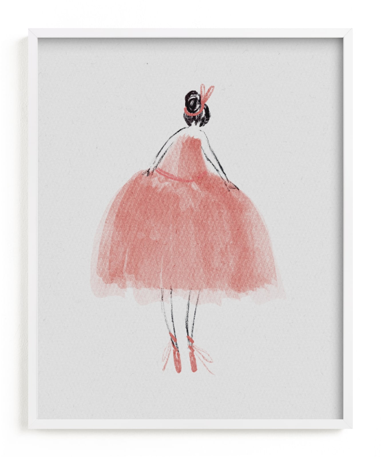 "Painted Ballerina" - Limited Edition Art Print by Grae in beautiful frame options and a variety of sizes.