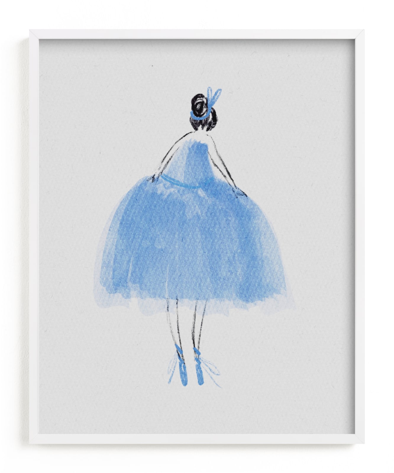 "Painted Ballerina" - Limited Edition Art Print by Grae in beautiful frame options and a variety of sizes.