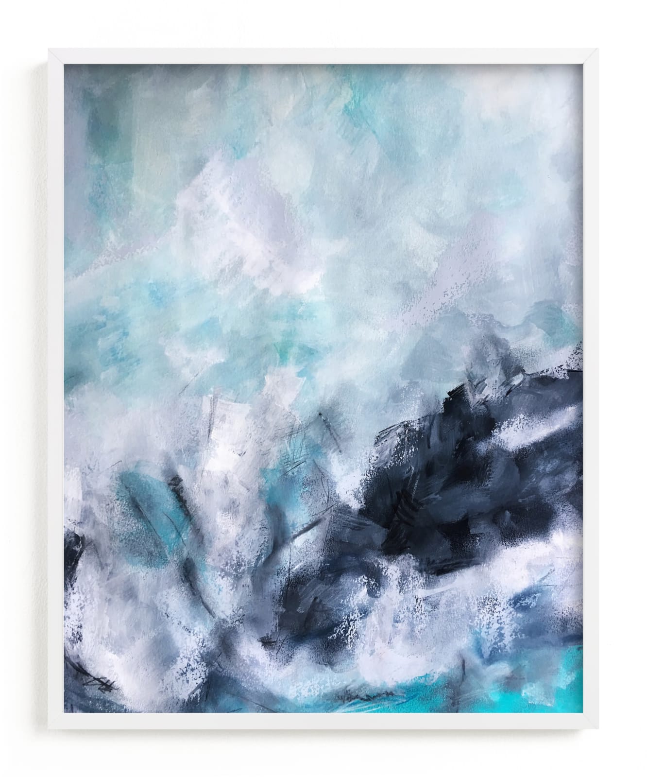 "Wave Form Abstract" - Art Print by Melanie Biehle in beautiful frame options and a variety of sizes.