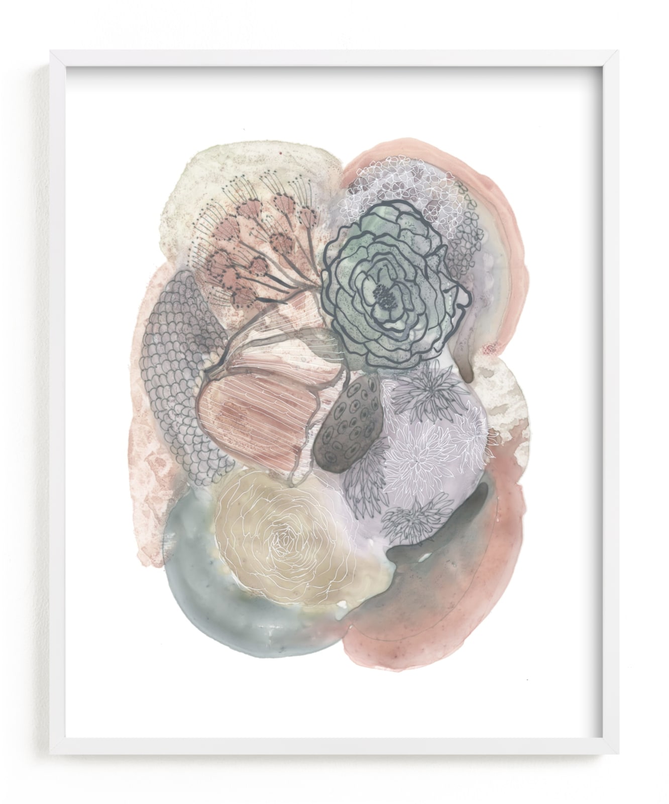 "Pastel Study" - Art Print by Maggie Ramirez Burns in beautiful frame options and a variety of sizes.
