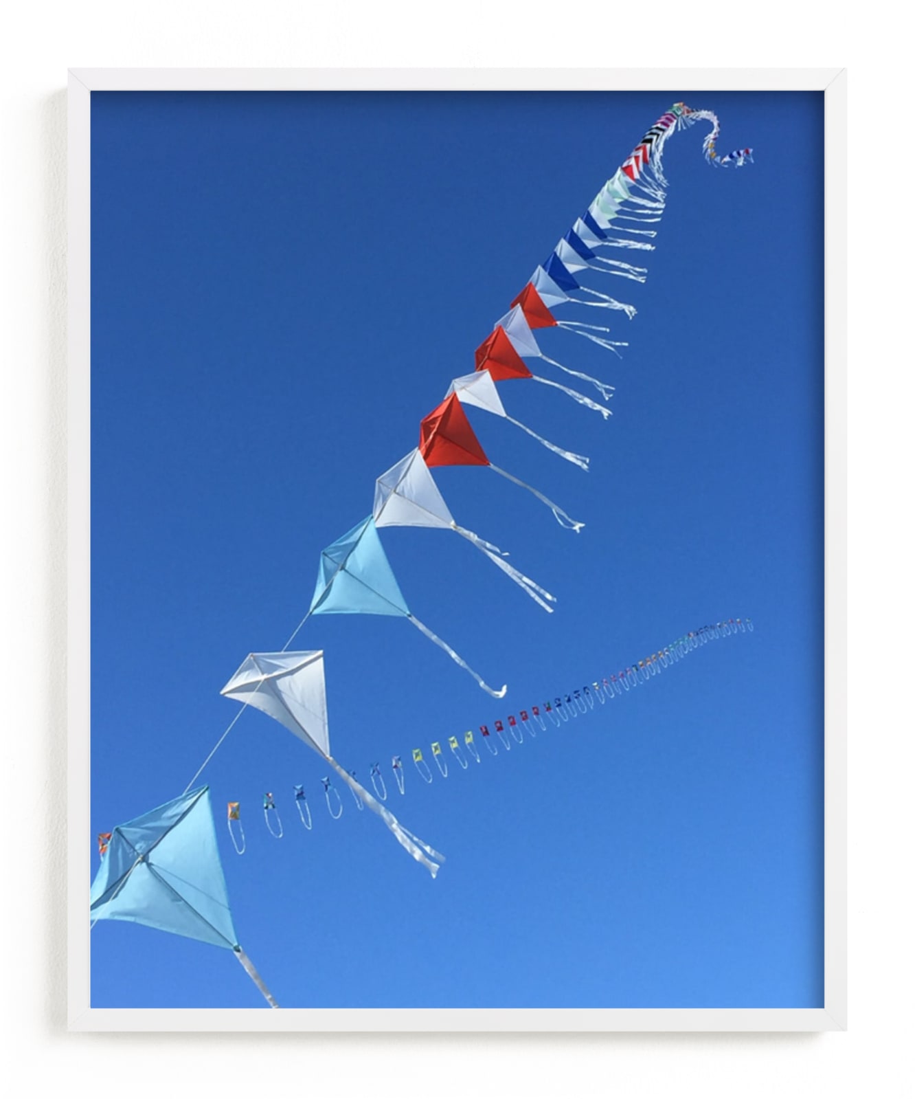 "Fly A Kite 2" - Art Print by Jan Kessel in beautiful frame options and a variety of sizes.