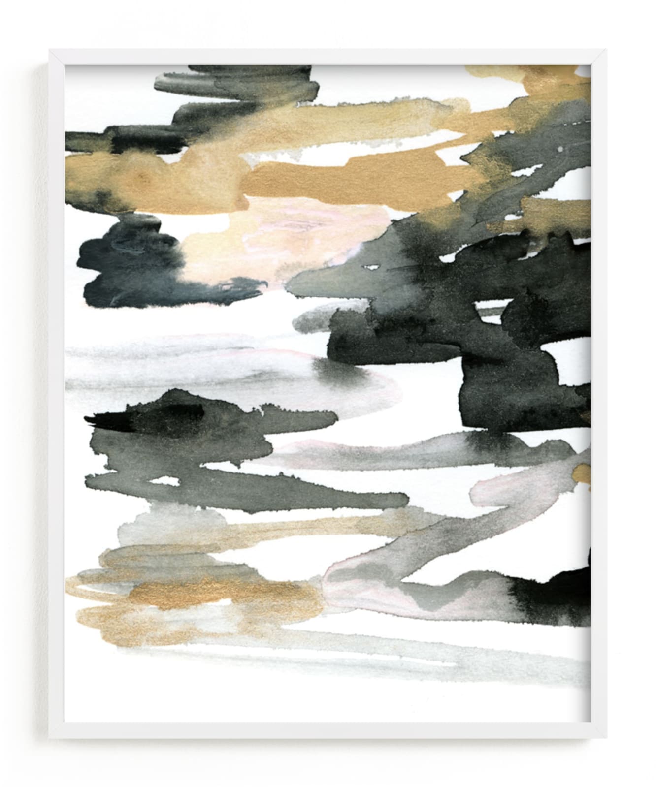 "Stormy Sunrise" - Art Print by Melanie Severin in beautiful frame options and a variety of sizes.