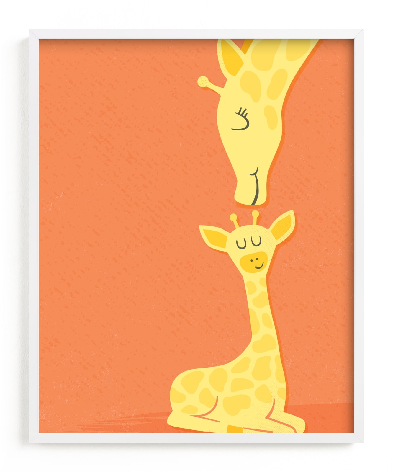"Wee Little Giraffe " - Art Print by Jessie Steury in beautiful frame options and a variety of sizes.