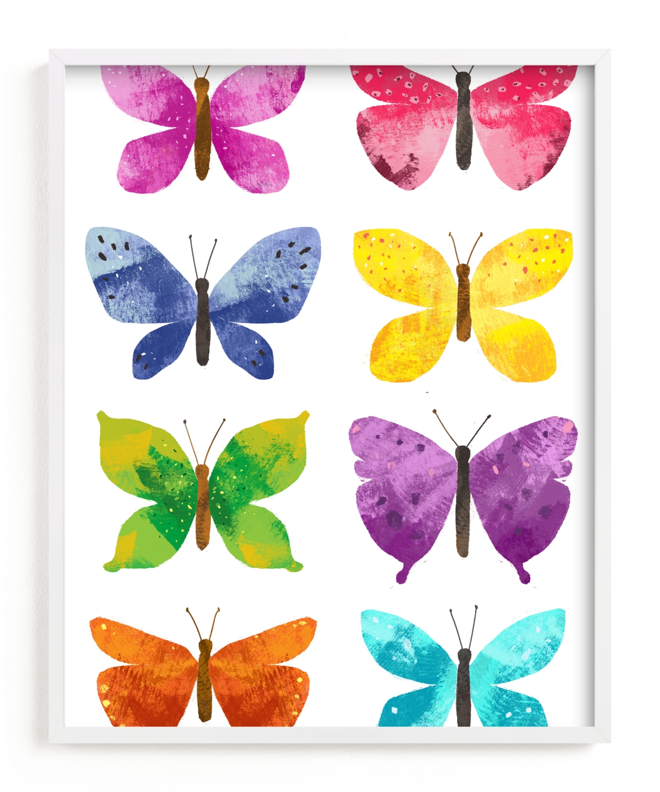 "My Butterflies" - Art Print by Alf and Auguri in beautiful frame options and a variety of sizes.