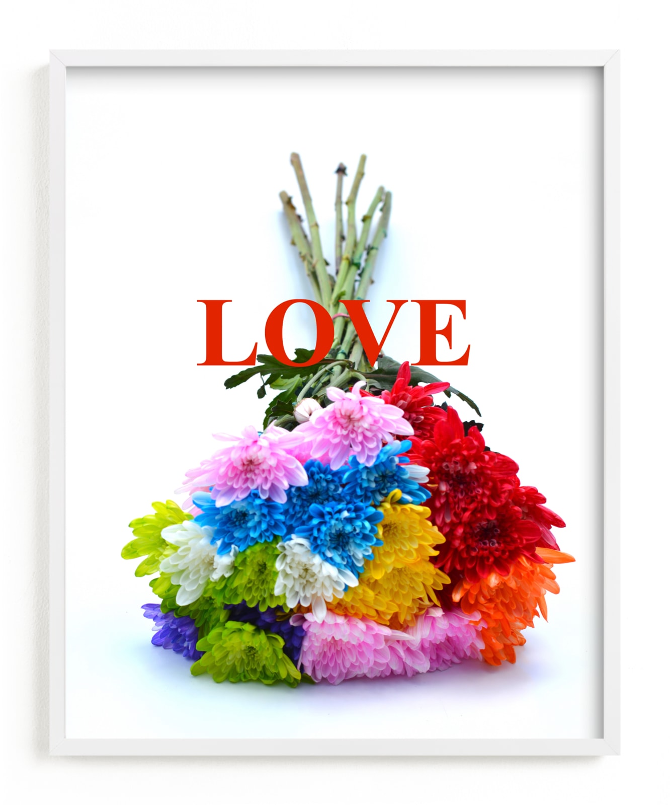 "Peace, Love, & Happiness (Love)" by Jonathan Brooks in beautiful frame options and a variety of sizes.