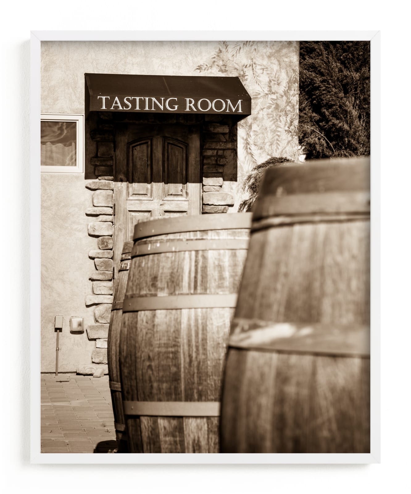 "Tasting Room" by Shannon Howard in beautiful frame options and a variety of sizes.