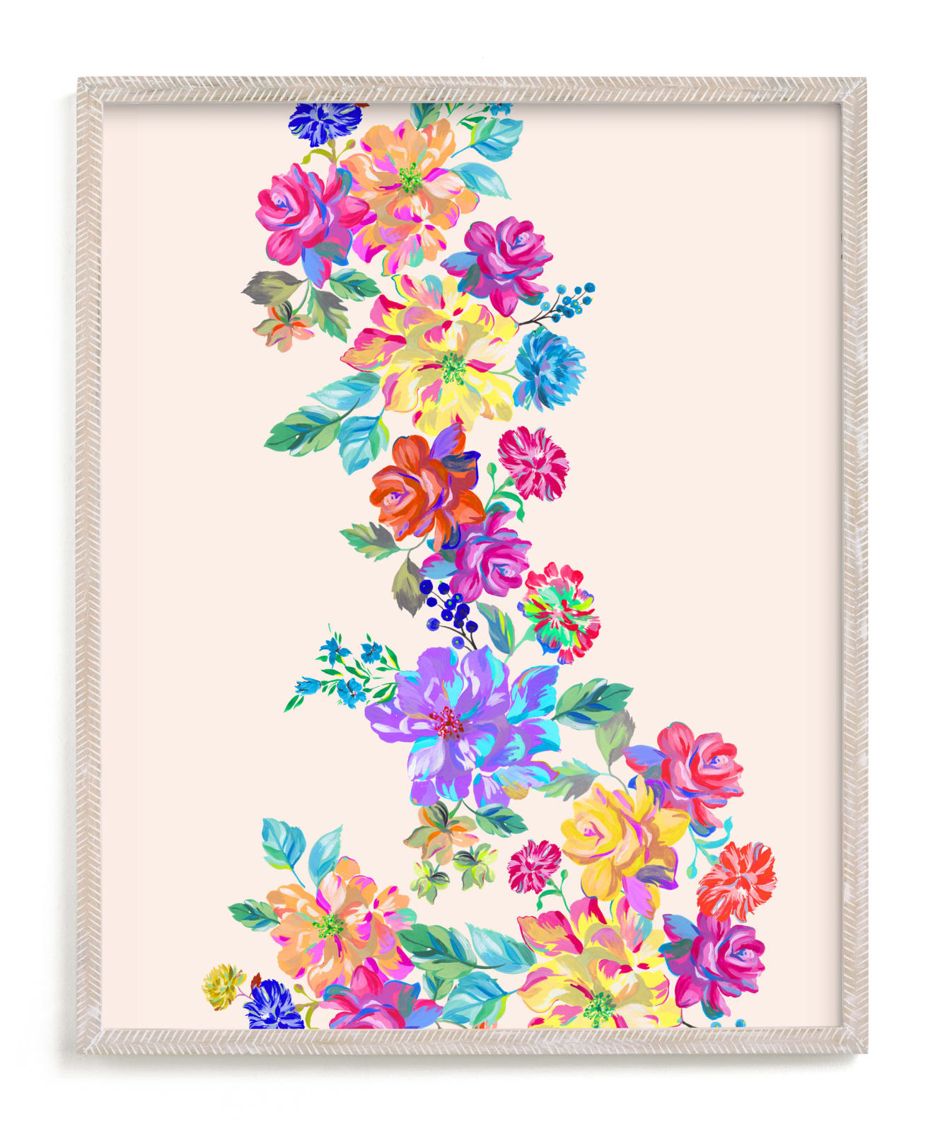 "secret blooming " - Art Print in multi colors by Tae Lee - Framed
