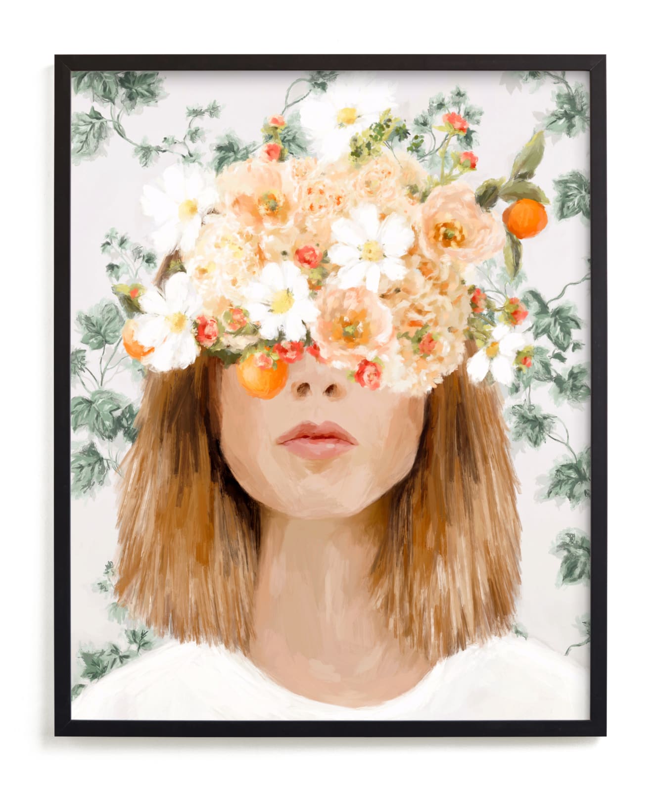 "Ophelia" - Limited Edition Art Print by Marabou Design in beautiful frame options and a variety of sizes.