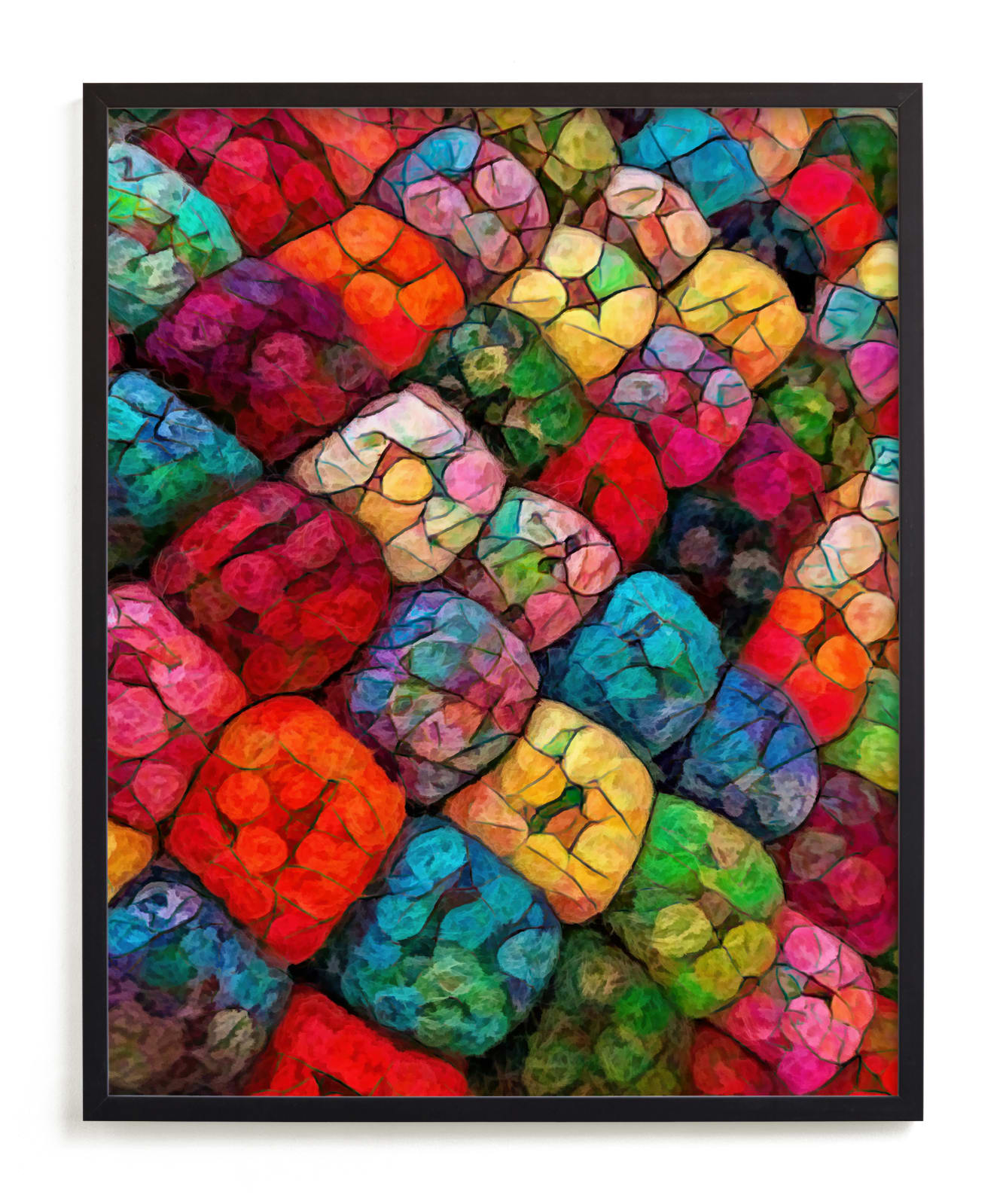 "Abstract Felted Wool I" - Limited Edition Art Print by A MAZ Design in beautiful frame options and a variety of sizes.