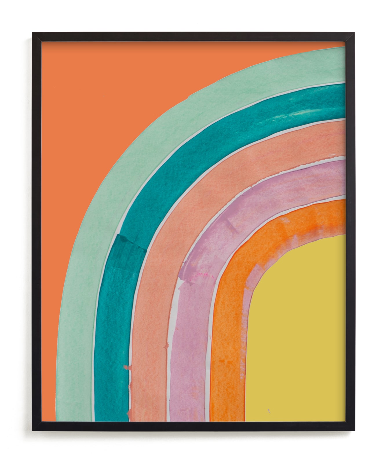 "Sherbet Rainbow" - Limited Edition Art Print by Lise Gulassa in beautiful frame options and a variety of sizes.