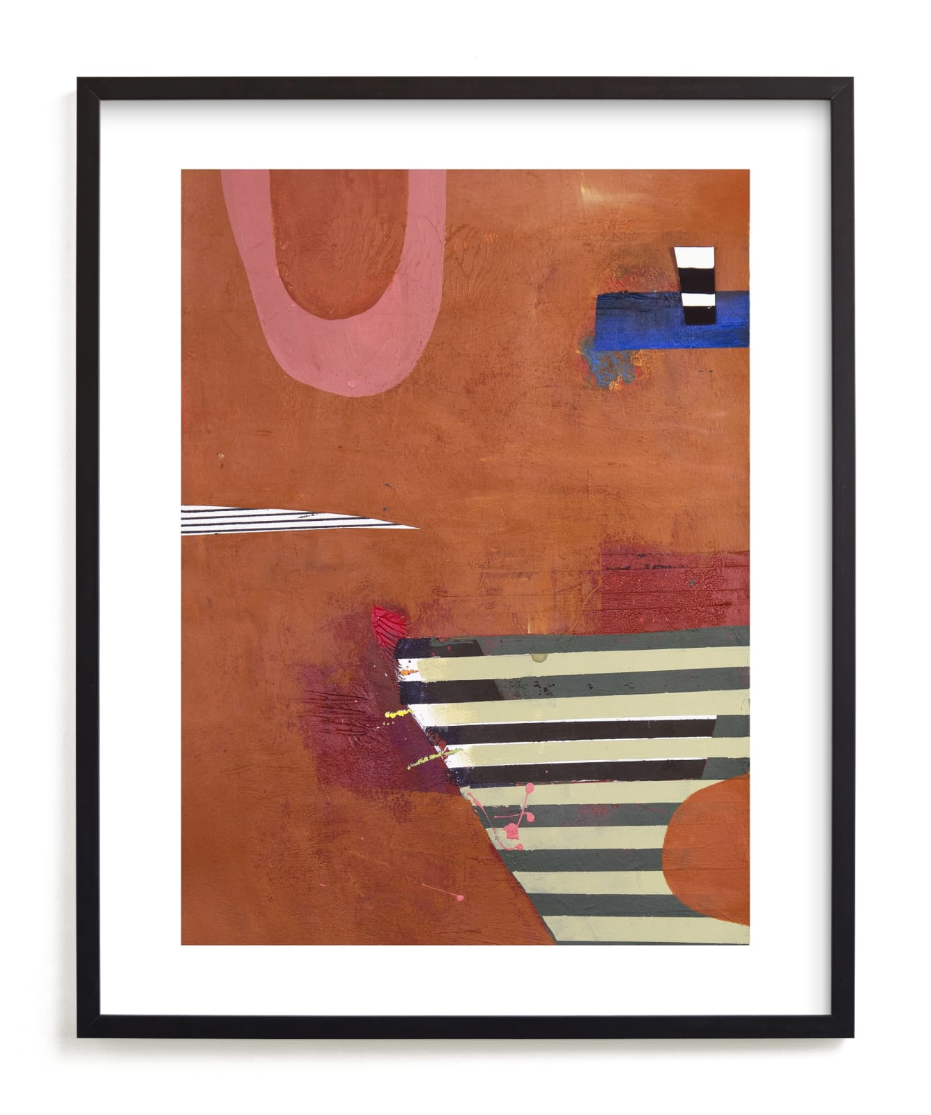 "BURNT SIENNA & BARK" - Limited Edition Art Print by Keren Toledano in beautiful frame options and a variety of sizes.