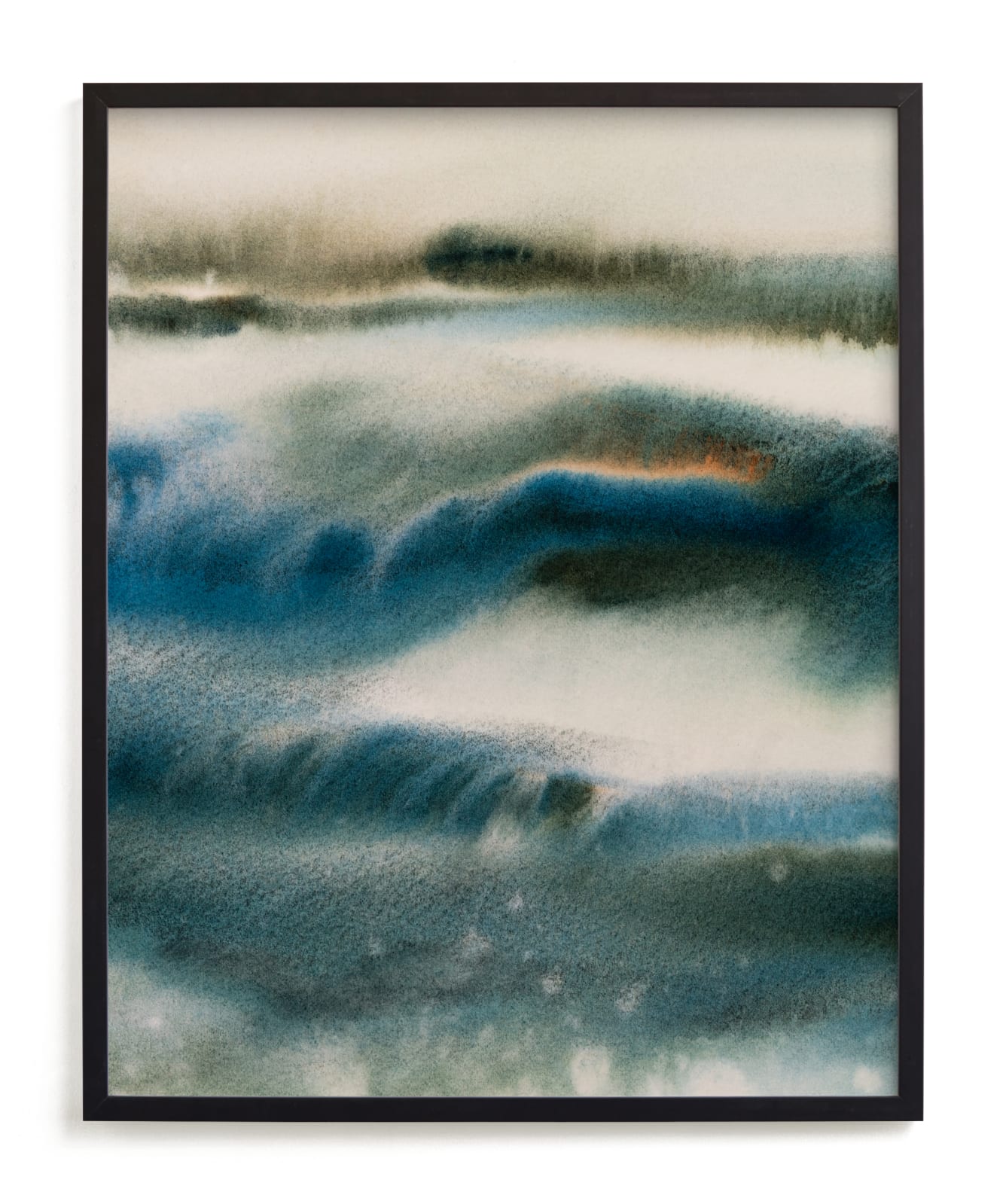 "Blue Embrace / Sky over Ocean" - Limited Edition Art Print by Marta Spendowska in beautiful frame options and a variety of sizes.