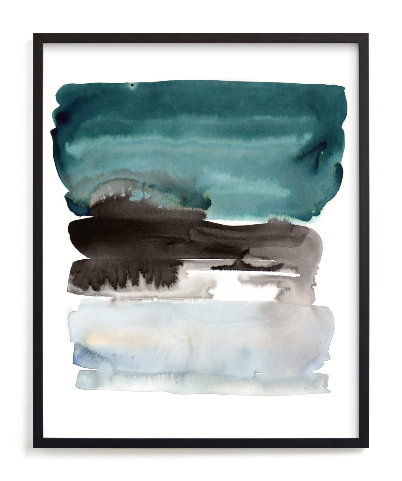 "teal horizons" - Limited Edition Art Print by Kelly Witmer in beautiful frame options and a variety of sizes.