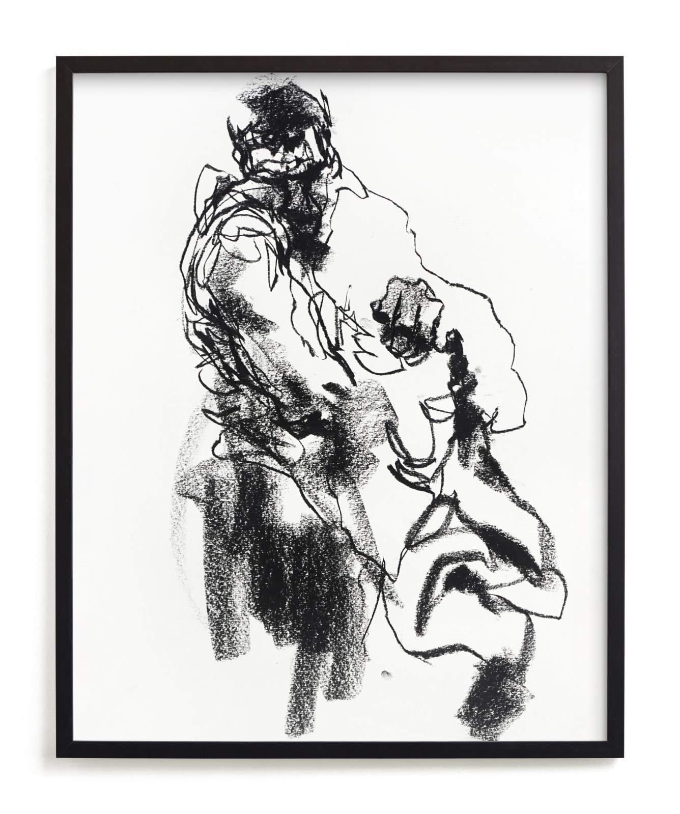 Drawing 469 - Draped Figure Fine Art Prints by Derek overfield