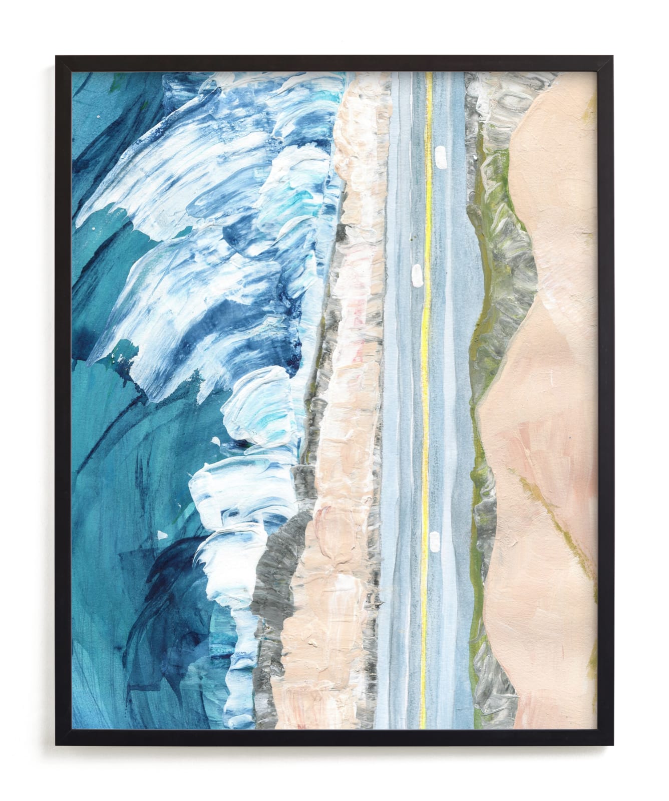 "Pacific Coast Highway" - Limited Edition Art Print by Denise Wong in beautiful frame options and a variety of sizes.