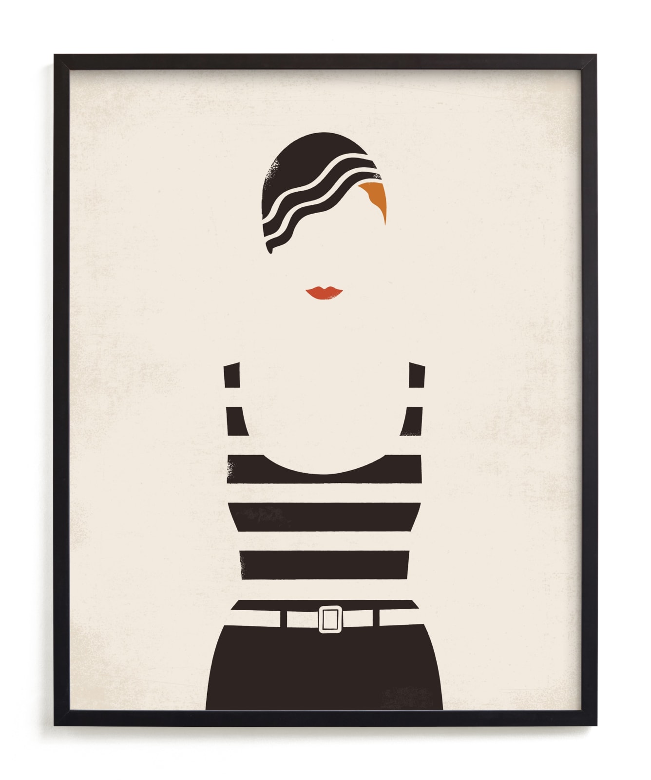 "Striped Suit" - Limited Edition Art Print by Faith Harlow in beautiful frame options and a variety of sizes.
