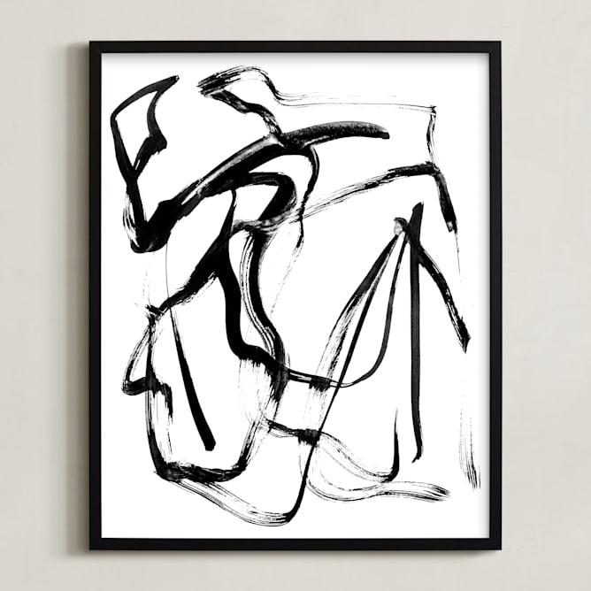 "Arise" - Art Print in Black & White by LaDara McKinnon - Framed