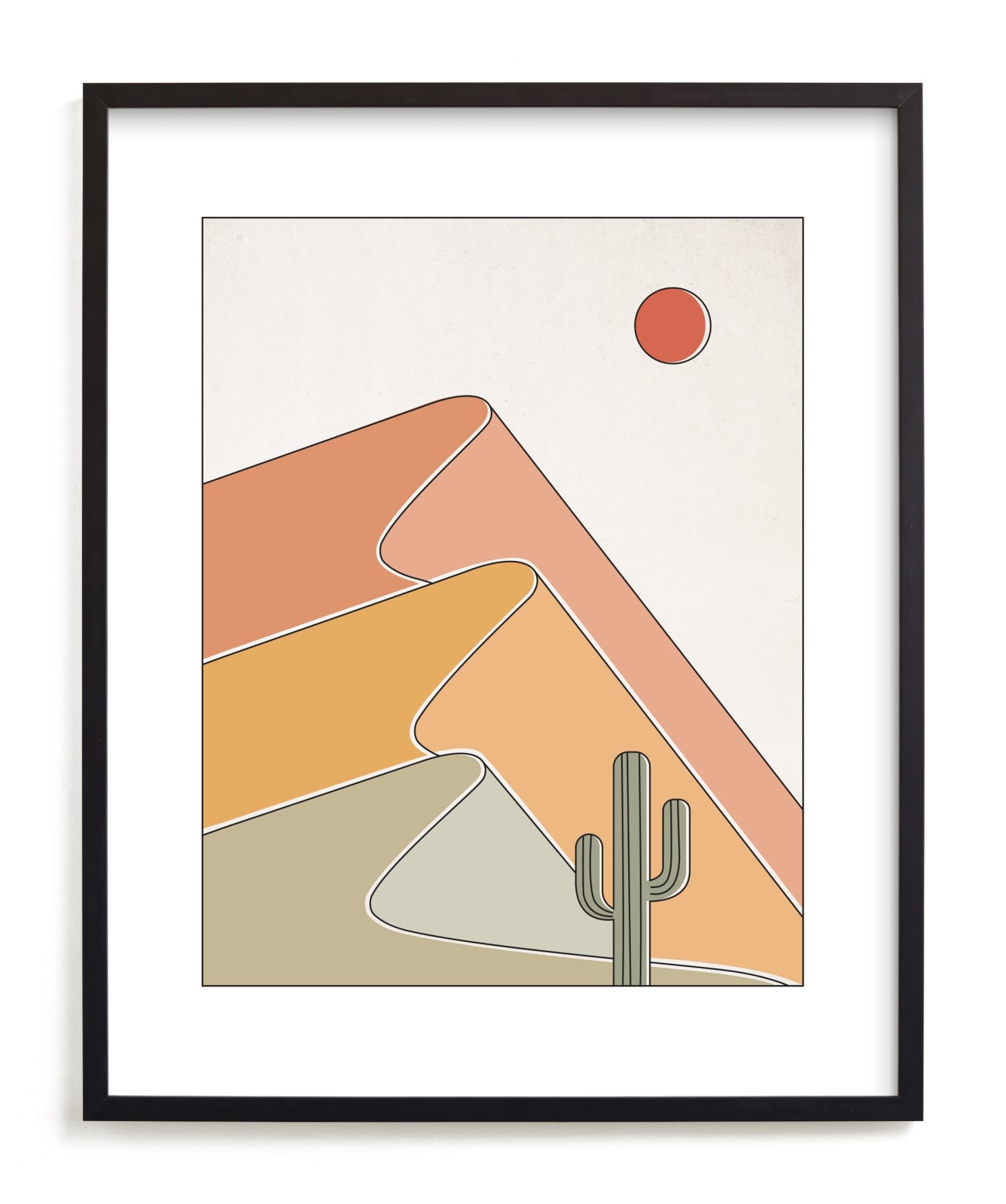"Gradual Desert" - Limited Edition Art Print by Dana Beckwith in beautiful frame options and a variety of sizes.