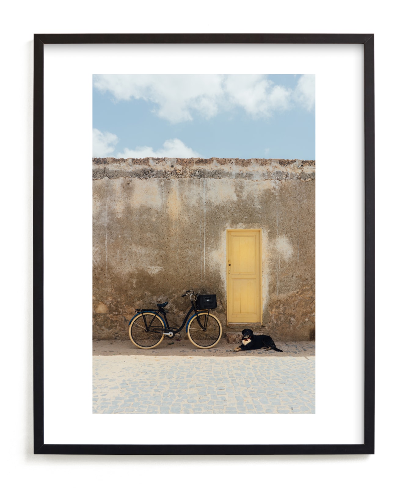 "Island Dog" by Kate Baird in beautiful frame options and a variety of sizes.