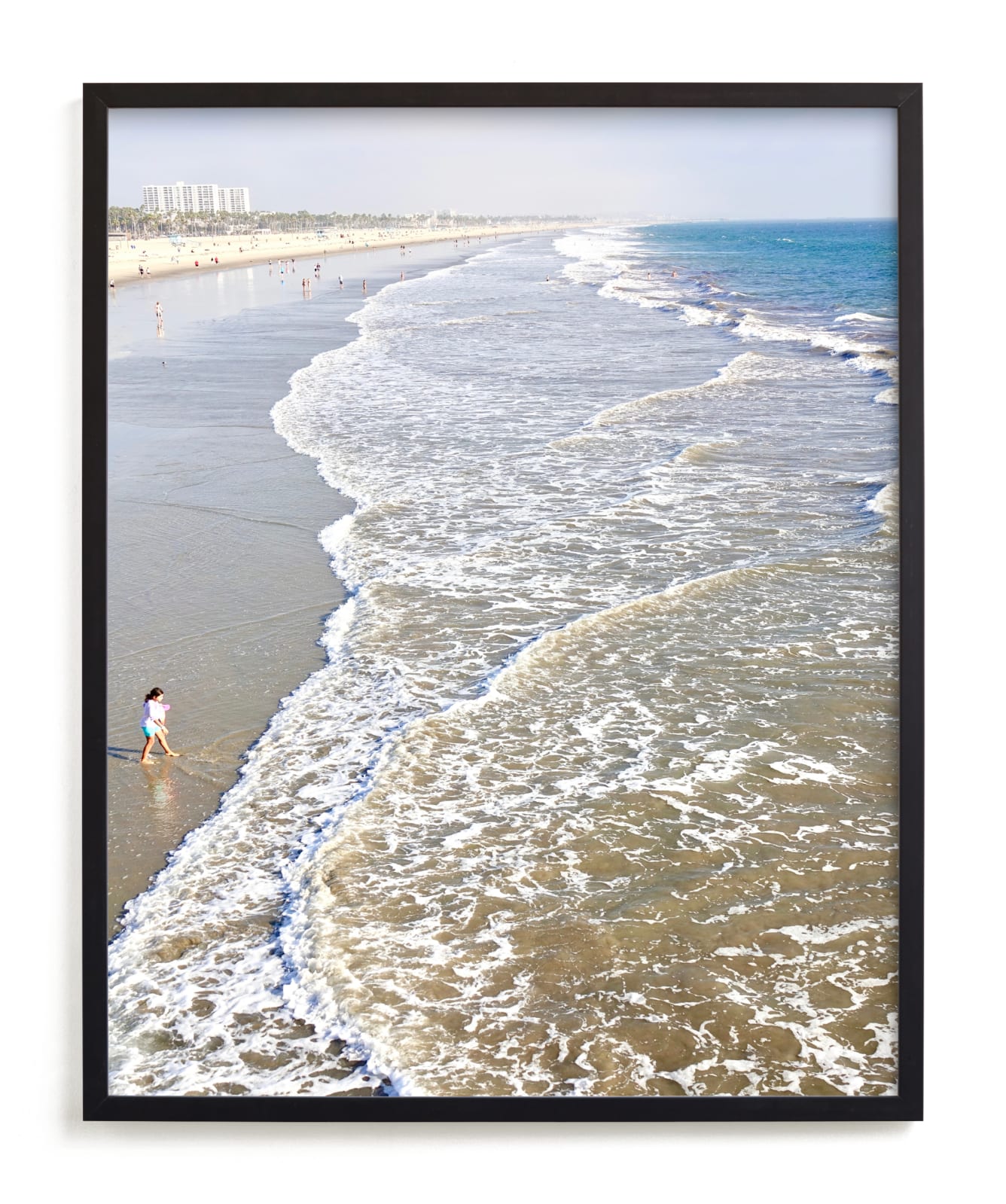 "Santa Monica Beach 3" by Jan Kessel in beautiful frame options and a variety of sizes.