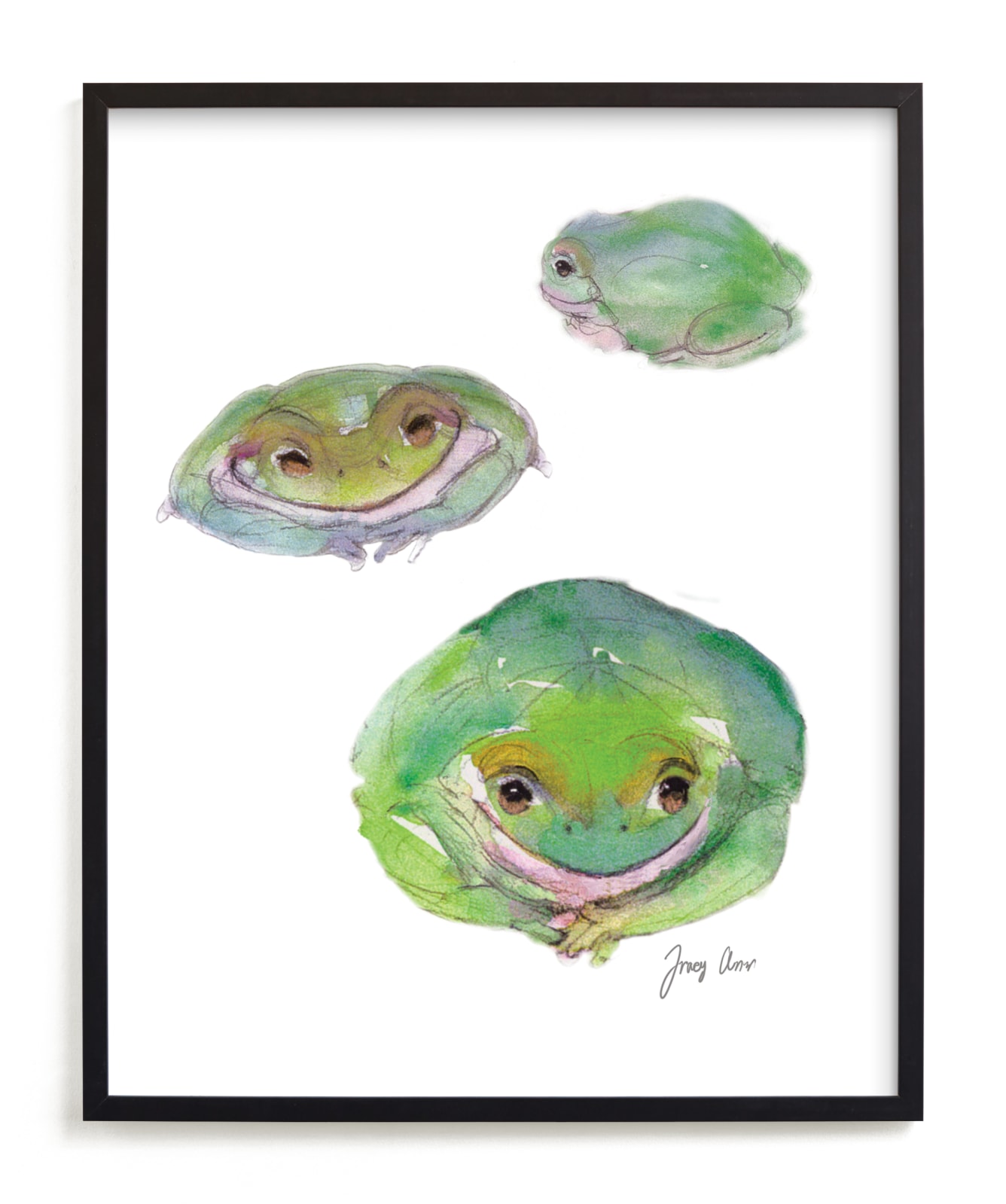 "Booda Frogs" by Tracy Ann in beautiful frame options and a variety of sizes.