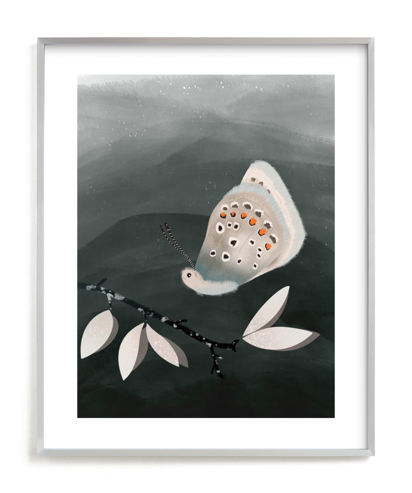 "The snowy places" - Limited Edition Art Print by Maja Cunningham in beautiful frame options and a variety of sizes.