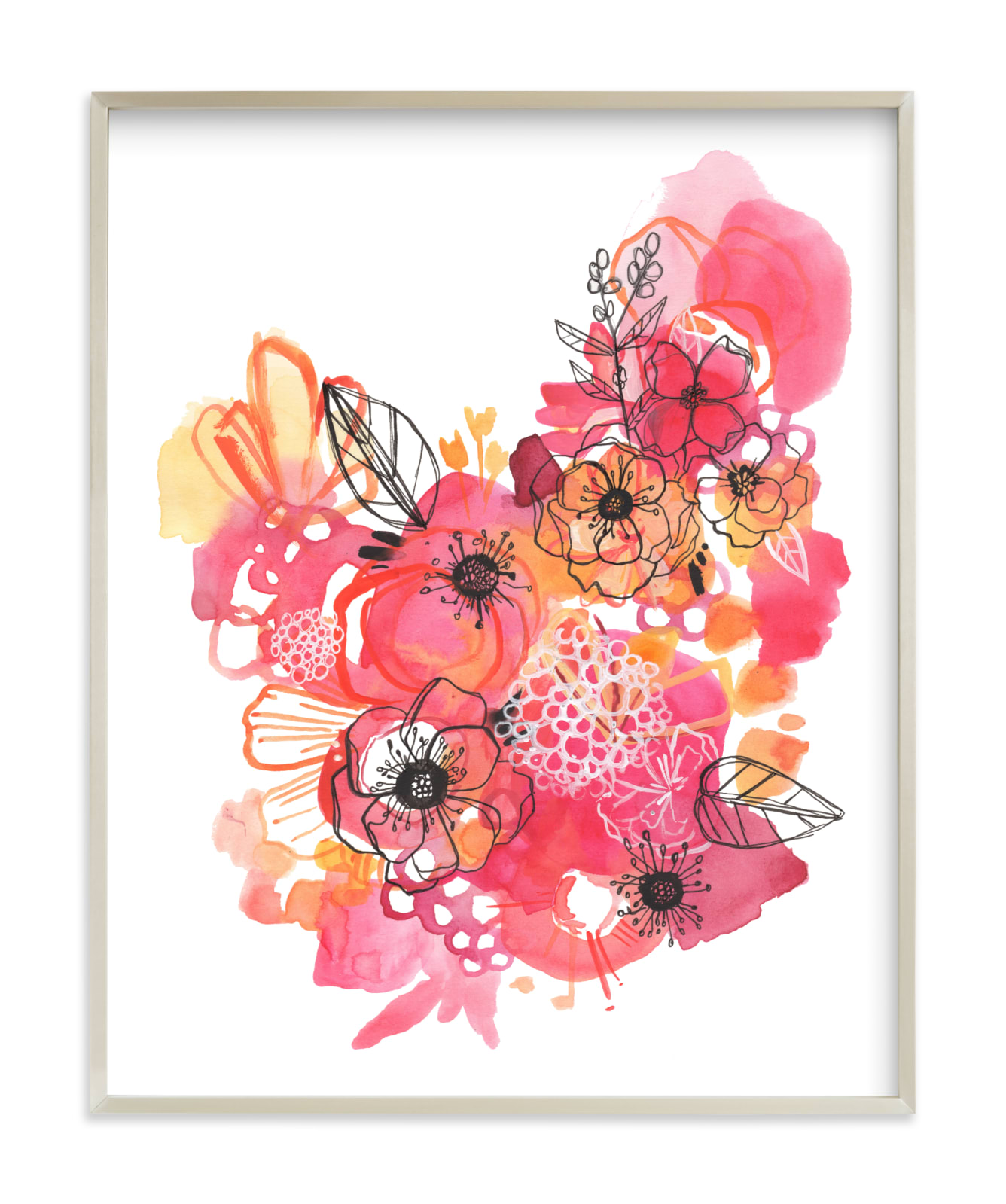 "Think Pink" - Limited Edition Art Print by Makewells in beautiful frame options and a variety of sizes.