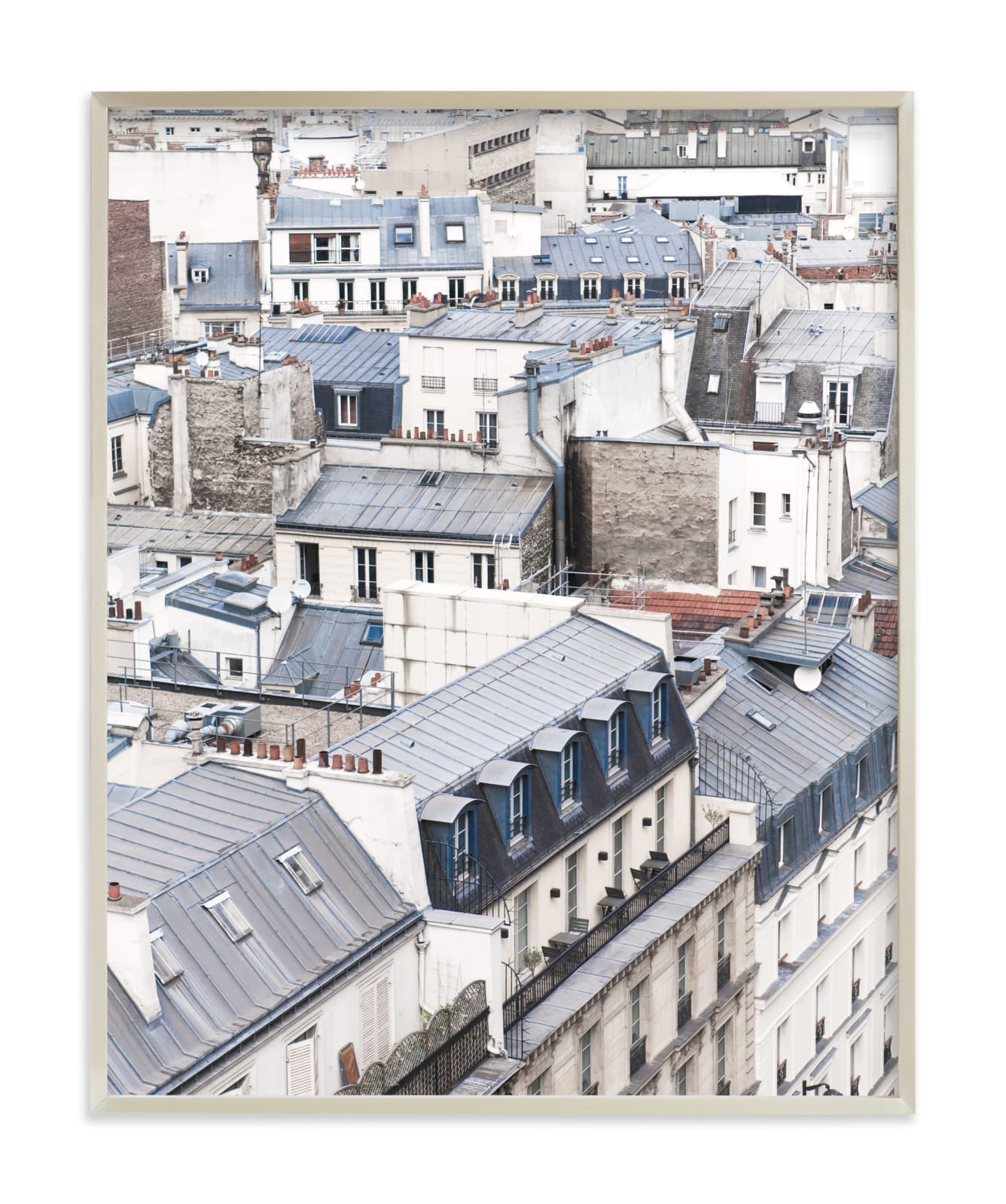 "Dancing Rooftops" - Limited Edition Art Print by Anna Argiropoulos in beautiful frame options and a variety of sizes.