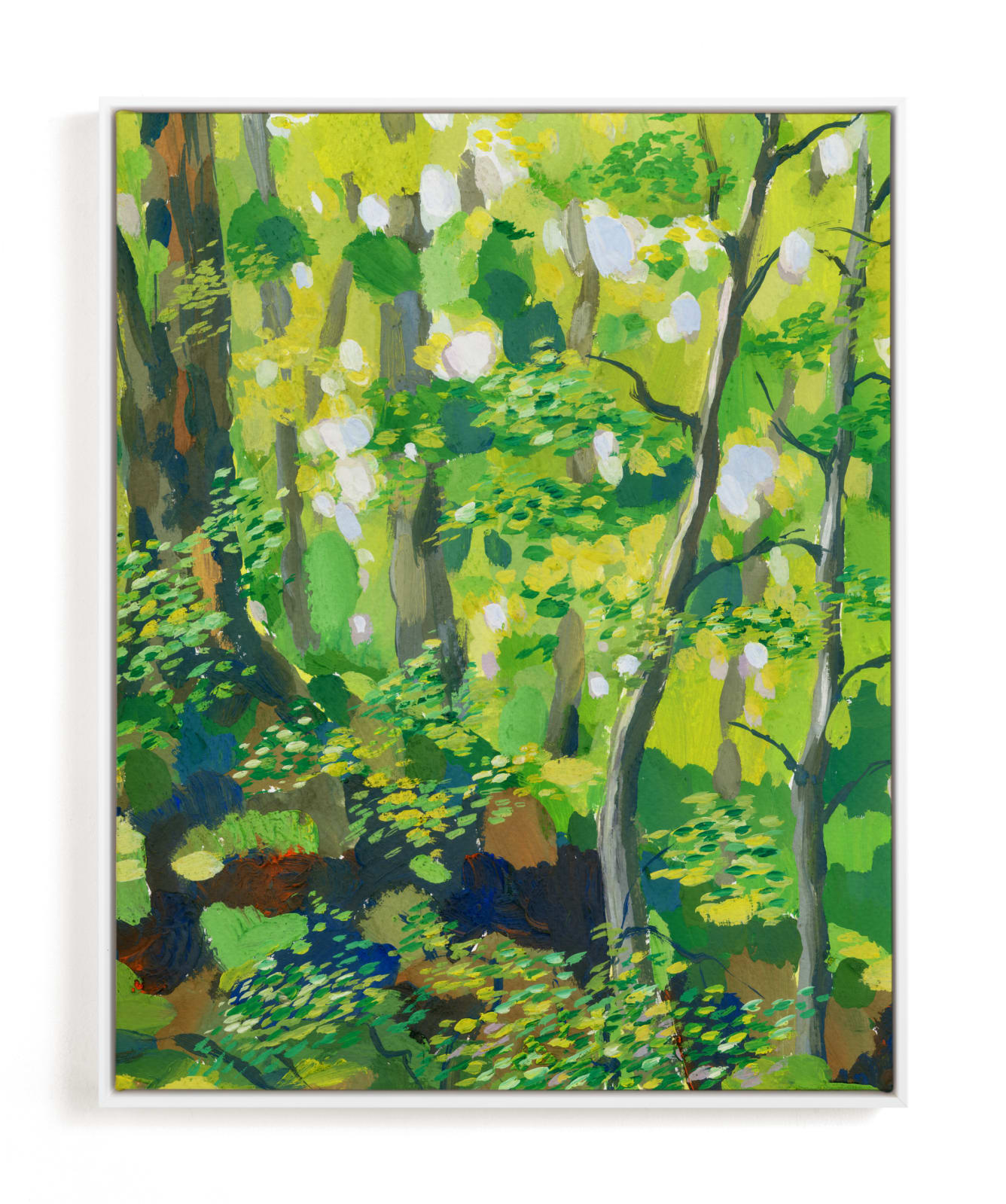 "Green forest" - Limited Edition Art Print by Alexandra Dzh in beautiful frame options and a variety of sizes.