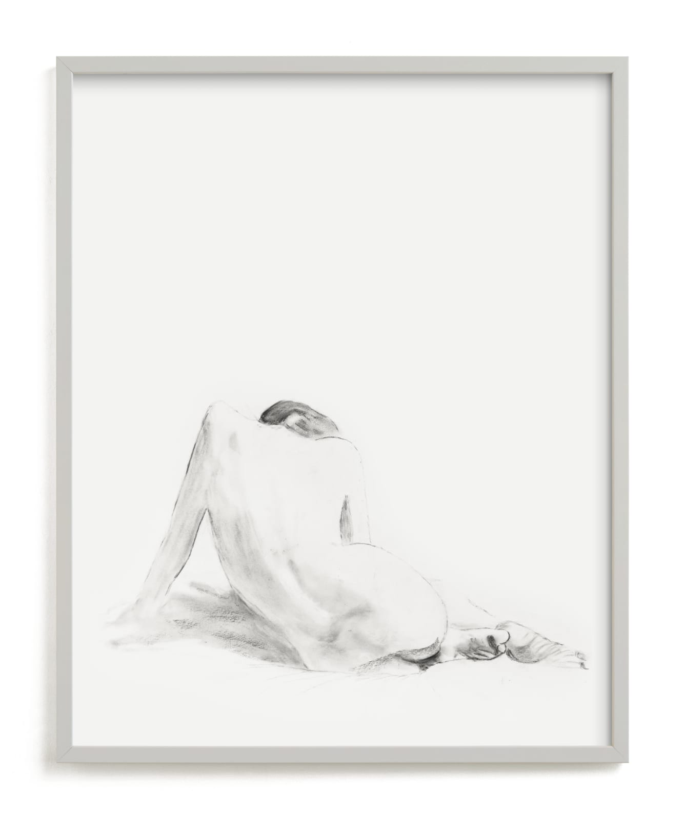 "Nude Study" - Limited Edition Art Print by Ramnik Velji in beautiful frame options and a variety of sizes.