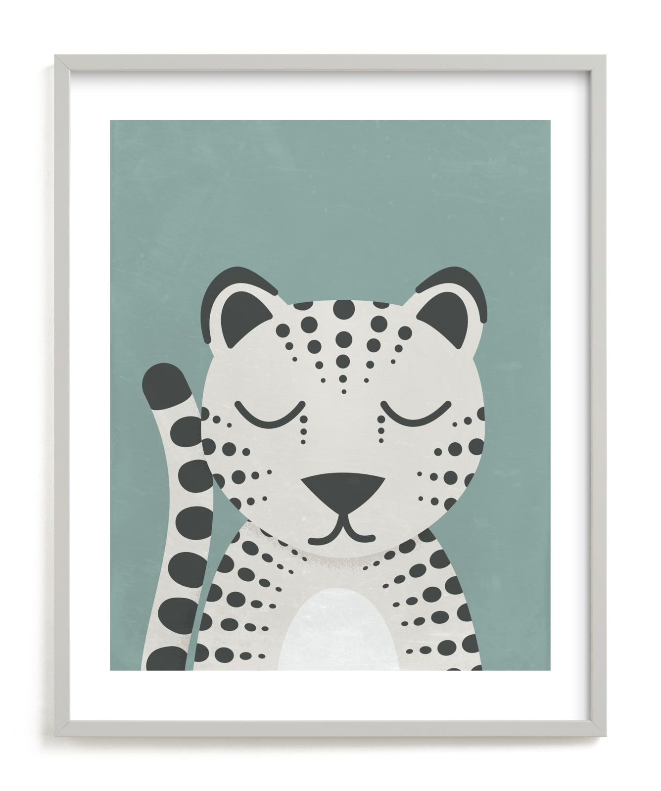 "Snow Leopard" - Limited Edition Art Print by 2birdstone in beautiful frame options and a variety of sizes.